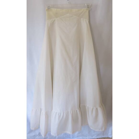 VINTAGE Petticoat/Slip Size 10 Ruffled Layered Tulle Zipper Full Puffy Prairie - Picture 1 of 10